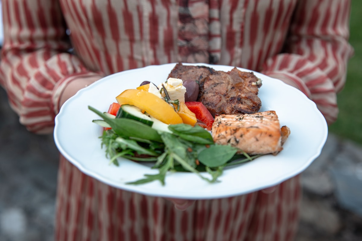 Nutritionist preparing meal plan documentation